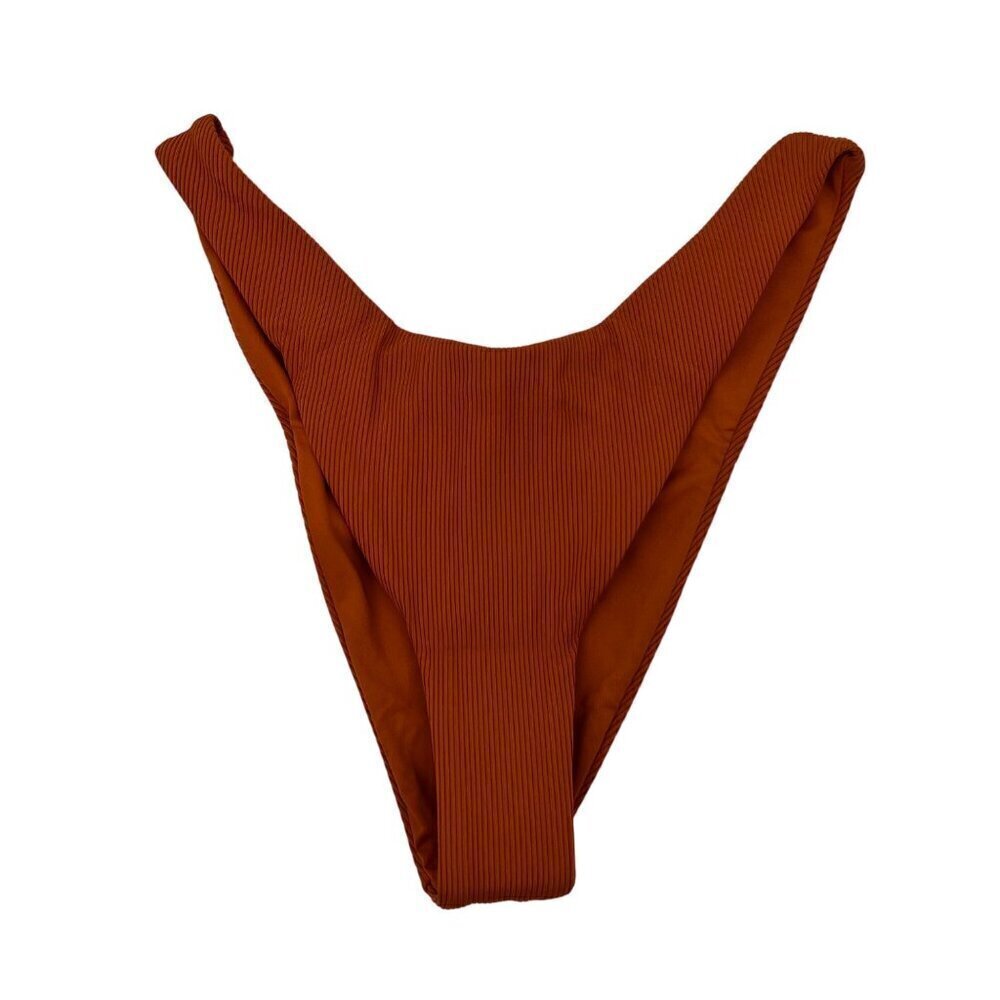 L*Space Women’s Cabana Bikini Bottom Bitsy Cut Rust Size S New